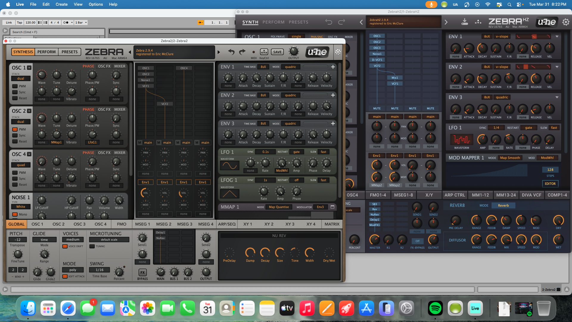 u-he U-HE Zebra2 (Legacy) with Dark Zebra and A Lot Of 